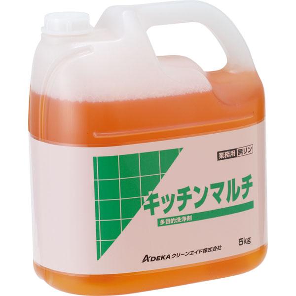 業務用 多目的洗剤 キッチンマルチ 5kg 1本 Y006626 洗剤類 衛生用品 厨房設備用洗剤 油汚れ用洗剤