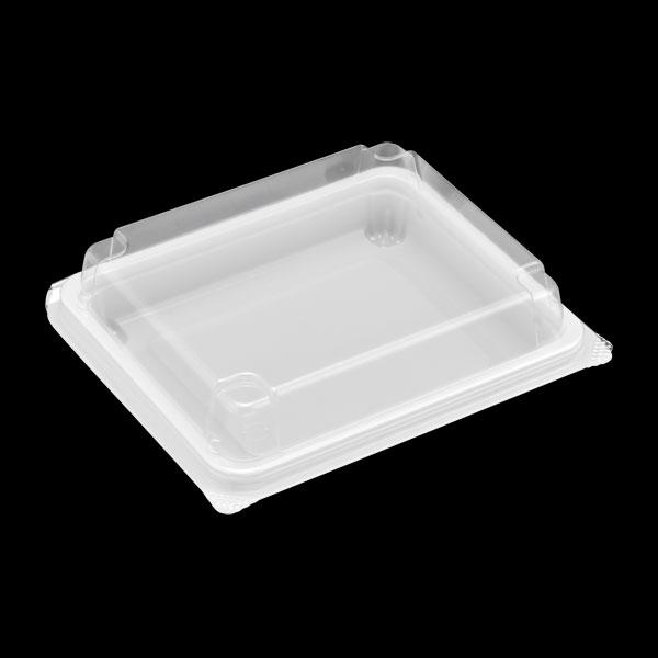 【業務用】【常温商品】【規格内容】幅１４４×奥行１２５×本体の高さ２１（蓋セット時のフランジ部を除いた蓋の高さ１９）ｍｍ【厚み】０．２１ｍｍ【販売形態】折蓋型（本体のみ）【形状】外嵌合蓋【材質】ＯＰＳ【補足２】使い捨て【色】白／透明【柄】柄...