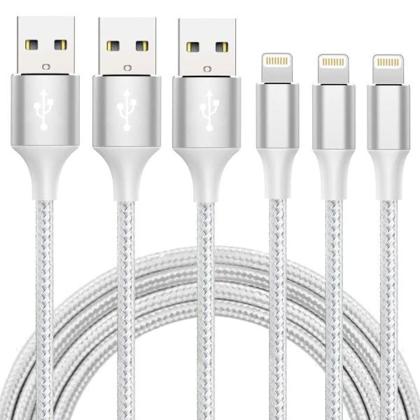 iphone 充電 ケーブル【MFi認証】ライトニング 2M 3本セット 充電器 ケーブル 急速充電 lightning アイホン充電 断線防止 超