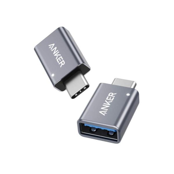 Anker USB-C & USB 3.0 変換アダプタ 2個セット Type C USB-A 最大5Gbps MacBook Pro/MacBoo