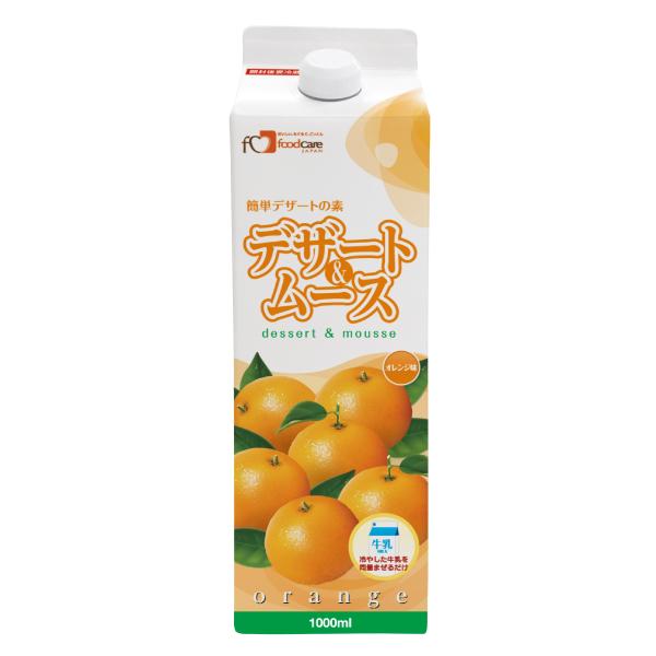 フードケア デザート&amp;ムース オレンジ味 1000ml 介護食