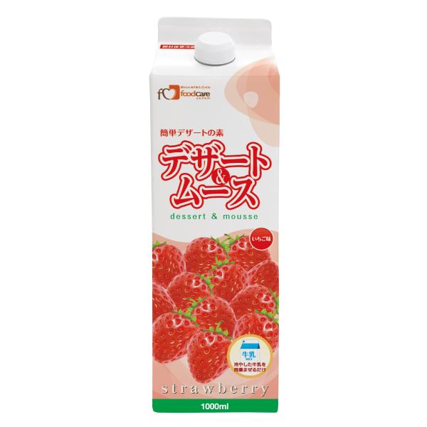 フードケア デザート&amp;ムース いちご味 1000ml 介護食