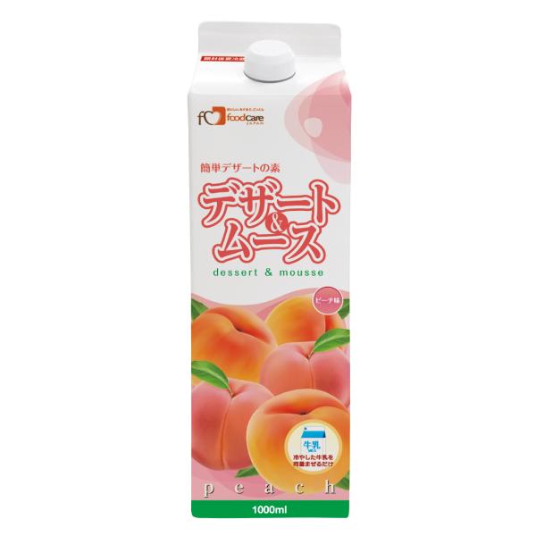 フードケア デザート&amp;ムース ピーチ味 1000ml 介護食