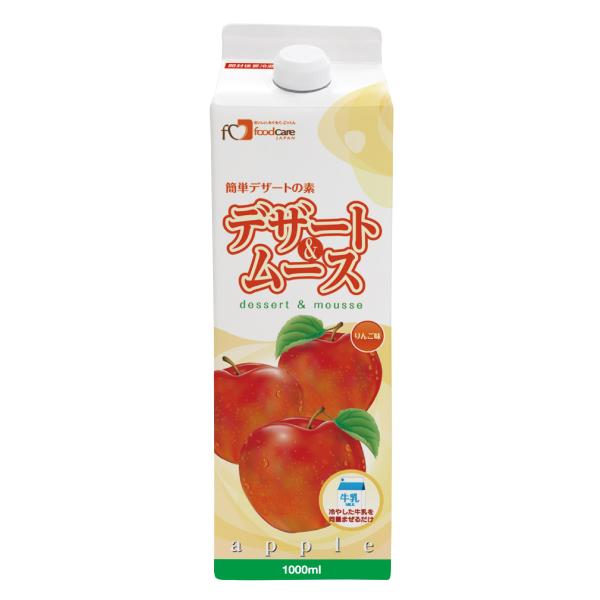フードケア デザート&amp;ムース りんご味 1000ml 介護食