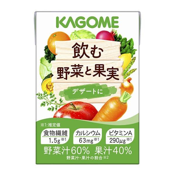 カゴメ　毎日飲む野菜と果実 カゴメ 飲む野菜と果実 デザートに 100ml×18本 栄養補助食 飲料