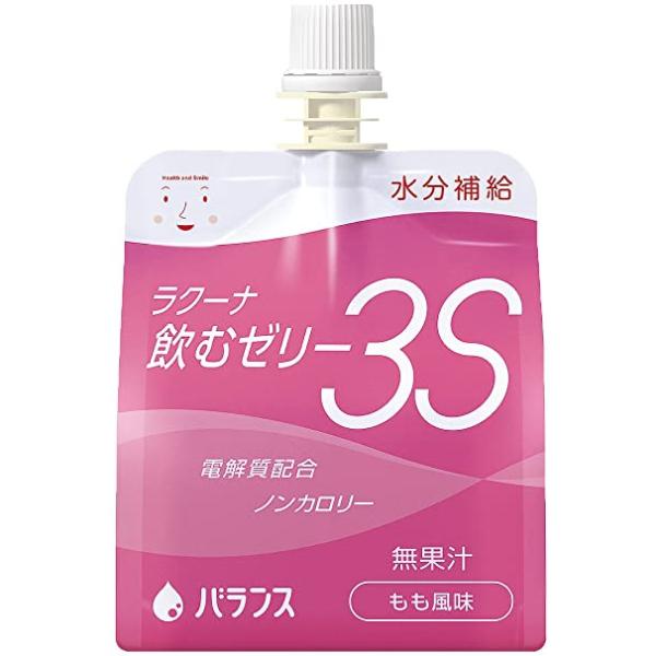 バランス ラクーナ飲むゼリー3S もも風味 150g×30本 低カロリー 飲料 水分補給