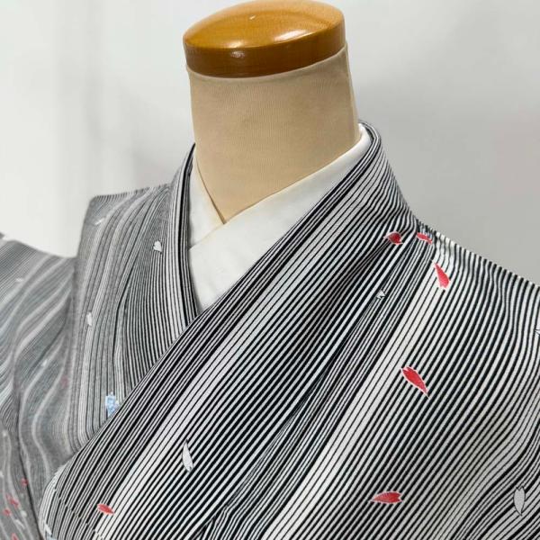 小紋 単衣 洗える着物 裄68cm 身丈159cm 花柄 お洒落着 普段着 ポリエステル ピンク 美品 L サイズ 4585 小紋 単衣 洗える着物 裄68cm 身丈159cm 花柄 お洒落着 普段着