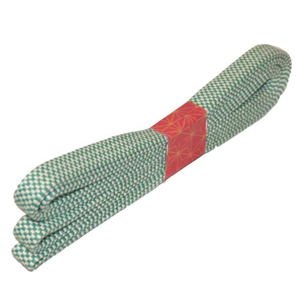 刀剣（真剣・居合刀）用の下緒です。 国内産の高級 真田紐 袋織り 木綿製 4分約 12ｍｍを 1本1本手作りで作っております。・幅は約12mm、厚みは約1.65mmです。 ・厚みはシックネスゲージで計っております。 ・真田紐は手作りですので...