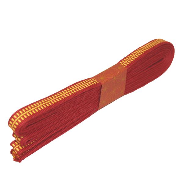 刀剣（真剣・居合刀）用の下緒です。 国内産の高級 真田紐 袋織り 木綿製 4分約 12ｍｍを 1本1本手作りで作っております。・幅は約12mm、厚みは約1.65mmです。 ・厚みはシックネスゲージで計っております。 ・真田紐は手作りですので...