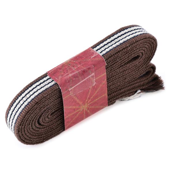 刀剣（真剣・居合刀）用の下緒です。 国内産の高級 真田紐 袋織り 木綿製 4分約 12ｍｍを 1本1本手作りで作っております。・幅は約12mm、厚みは約1.65mmです。 ・厚みはシックネスゲージで計っております。 ・真田紐は手作りですので...