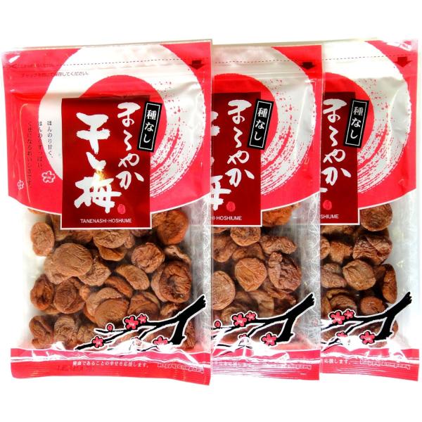 「ハッピーカンパニー　まろやか干し梅　バラ大210ｇ　3袋セット おかげさまで発売以来「まろやか干し梅」20,000,000袋突破しました。ほんのり甘く、ほんのり酸っぱいクセになる美味しさです。甘くて酸っぱい味が癖になります。種を抜いてあり...
