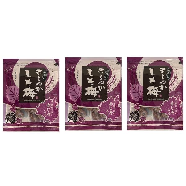 ハッピーカンパニー まろやかしそ梅 バラ小 70g 3袋セット「しそ梅ちゃん」は、梅一粒一粒の元の味、大きさの違い、天日干し中の天候の違い等の為、色・形・味を同一に仕上げることが難しく多少異なる場合がありますが、素材の味を楽しんでお召し上が...