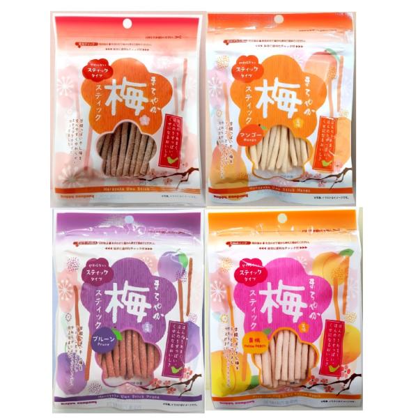 新感覚！気軽につまめる、スティックタイプの梅のおやつ。ほんのり甘く、ほんのりすっぱい。「まろやか干し梅」の味わいを再現！ちょっとした時に食べやすい、食べやすくやわらかいスティックタイプに仕上げました。保存に便利なチャック付き包装。内容量 7...