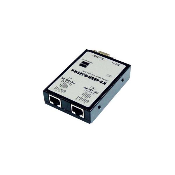 KS-485N-RJ45W4　RS232C⇔4線式RS485変換ユニット(ACアダプタ仕様)