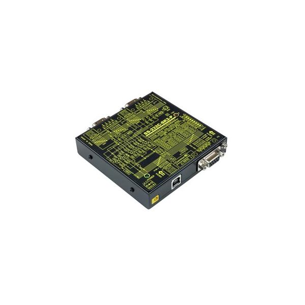 SS-232C-SK2-P　USB(COM)搭載 RS-232C 4分配2統合ユニット【コモン側 PC接続タイプ】