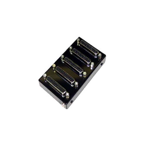 SS-PARA BOX-255　信号分岐用パラレルボックス　Dsub25ピン(メス/ミリネジ)X5ケ ケーブル中継