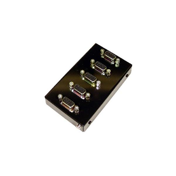 SS-PARA BOX-95　信号分岐用パラレルボックス　Dsub9ピン(メス/ミリネジ)X5ケ ケーブル中継