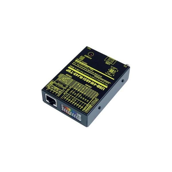 USB-4W485i-RJ45-T9P　USB(COMポート)⇔4線式RS485変換ユニット【絶縁タイプ】 端子台9P仕様
