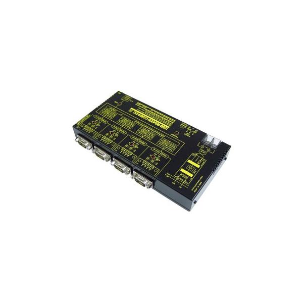 USB-RS422i-COM4-DC　USB(COMポート)⇔4ポートRS422変換ユニット【絶縁タイプ】Dsub9ピン仕様 (DC10-32V仕様)