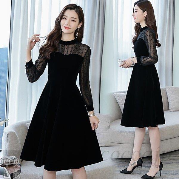 春ベルベット ワンピース ファッション結婚式 ベロア ワンピース パーティードレス 二次会 フォーマル レース 膝丈 披露宴 お呼ばれ 大人 代30代40代50代 Hhh 1129 Rqsp315 中央出版 通販 Yahoo ショッピング