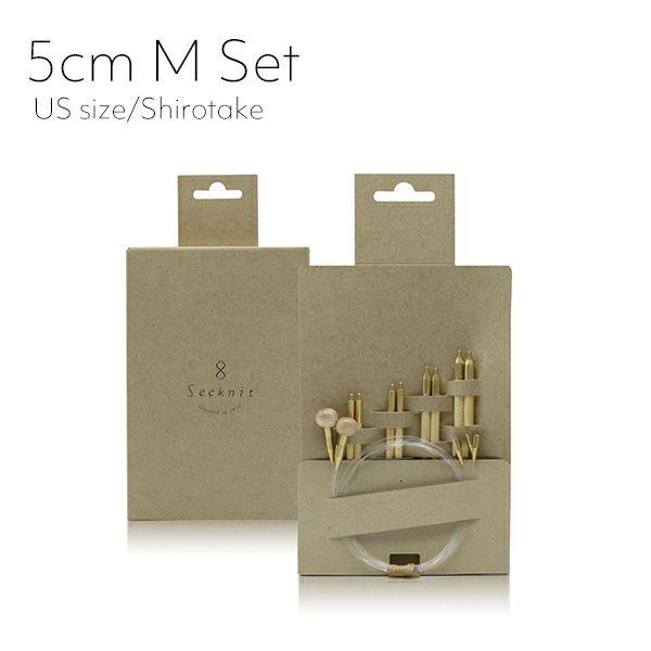 Seeknit Shirotake 切替輪針  5cm Mセット 紙ケース