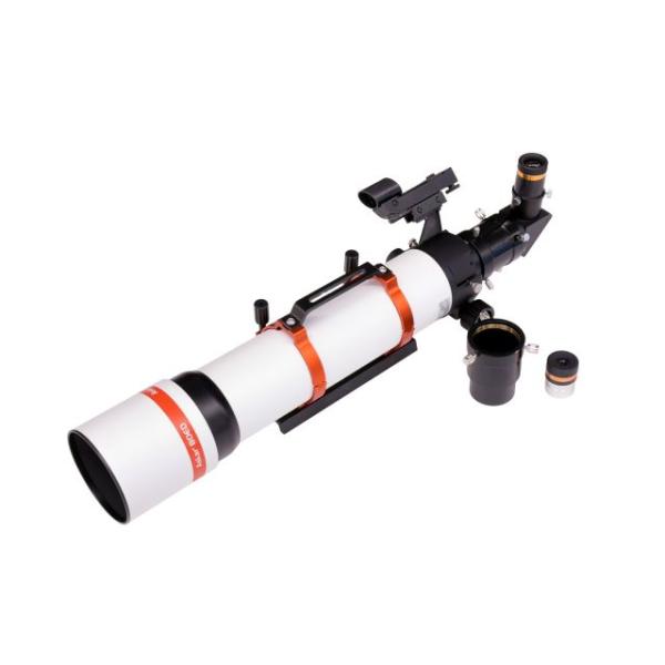 眼視から撮影まで手軽に使用できる口径80mmED屈折望遠鏡アイピース、延長筒、ファインダー、天頂ミラーが付属し、すぐに観測を始められるスターターセットです。■セット内容・80ED鏡筒・10mmアイピース・23mmアイピース・90度天頂ミラー...