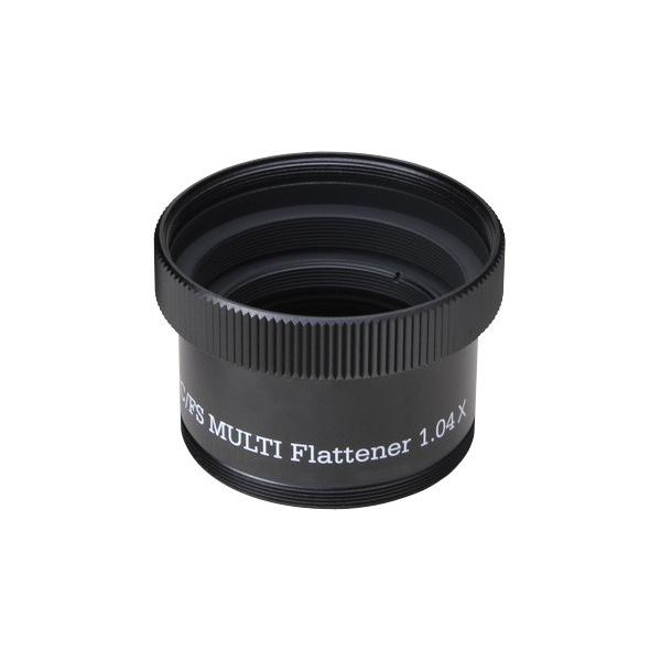 FC/FSマルチフラットナー１．０４×は２枚の構成で、レンズ相互の屈折率に差を 付ける事で、高次の像面湾曲を従来型の１／３程度まで減少させる事が出来ました。 　このフラットナーは、旧モデルを含めたタカハシ２枚玉密着型フローライト対物レンズの...