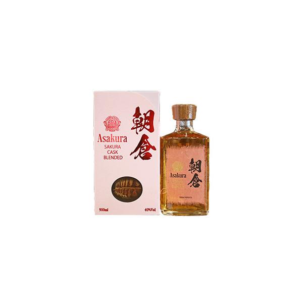 篠崎 朝倉 SAKURA CASK BLENDED 500ml （麦焼酎・リキュール） : お酒