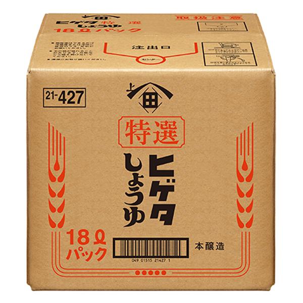 ギフト プレゼント ヒゲタ醤油 特選こいくちしょうゆ 18L BIB しょうゆ
