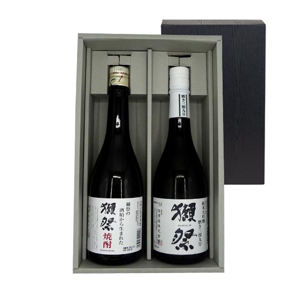 ギフト プレゼント 獺祭 獺祭 焼酎 720ml ＆ 純米大吟醸 磨き三割九分 720ml ボックス入り 本州のみ送料無料 正規販売店 山口県 株式会社獺祭