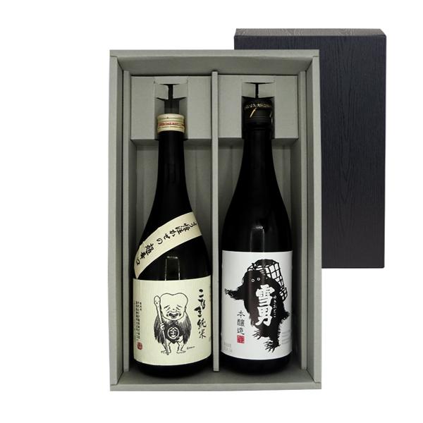 ギフト プレゼント 日本酒セット ラベルが可愛い日本酒 辛口飲み比べセット「千代むすび」「鶴齢」 720ml 2本 本州のみ送料無料