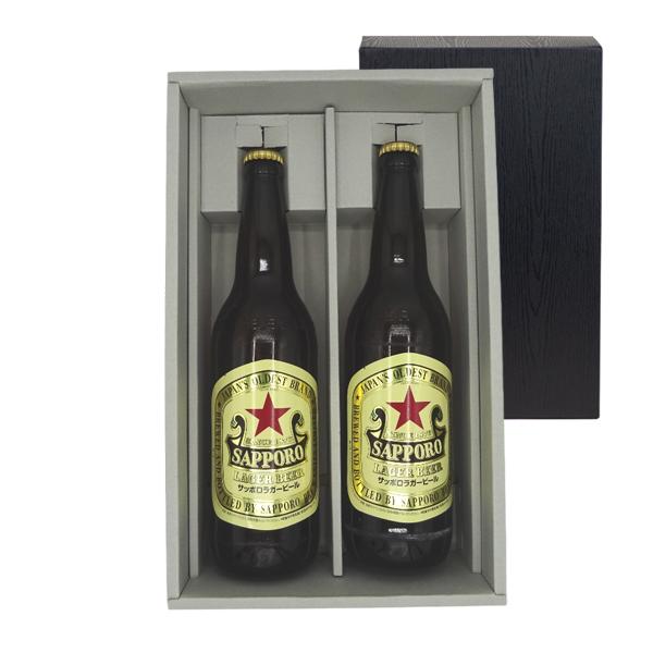 ギフト プレゼント お酒 おすすめビールセット サッポロ ラガービール 633ml 大瓶 2本セット 本州のみ送料無料