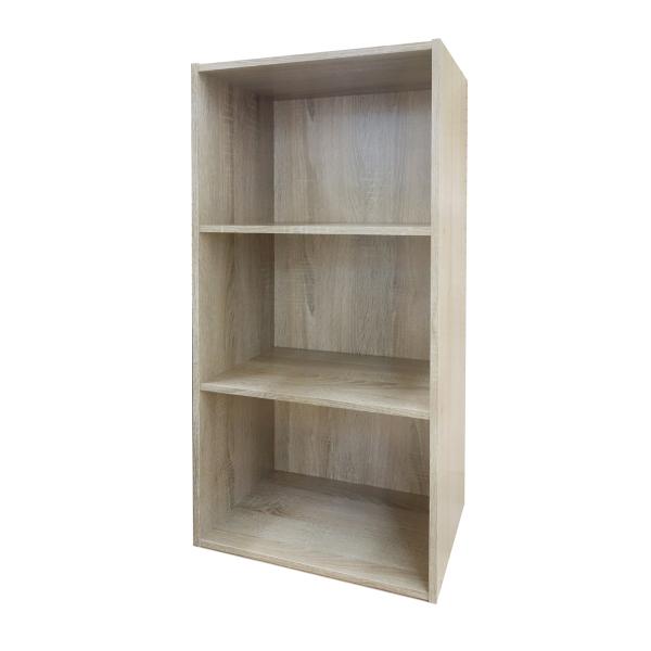 カラーボックス３段 ドア付き収納ボックス SH44 ナチュラル 44cm×88cm×29cm 3段