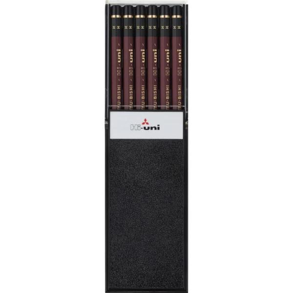 三菱鉛筆 Hi-uni(ハイユニ) 鉛筆 H 1ダース(12本) えんぴつ 黒 硬筆