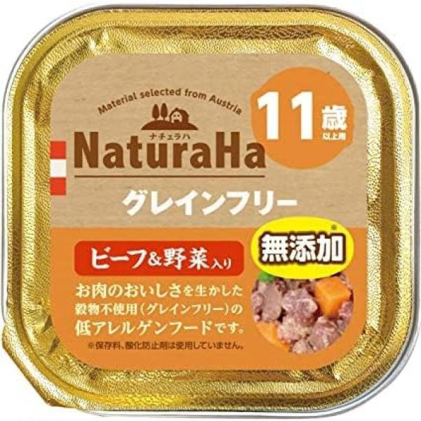 ナチュラハ グレインフリー ビーフ&野菜入り 11歳以上用