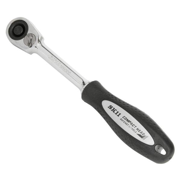 SK11 ラチェットハンドル グリップ付 差込角 9.5mm 3/8インチ