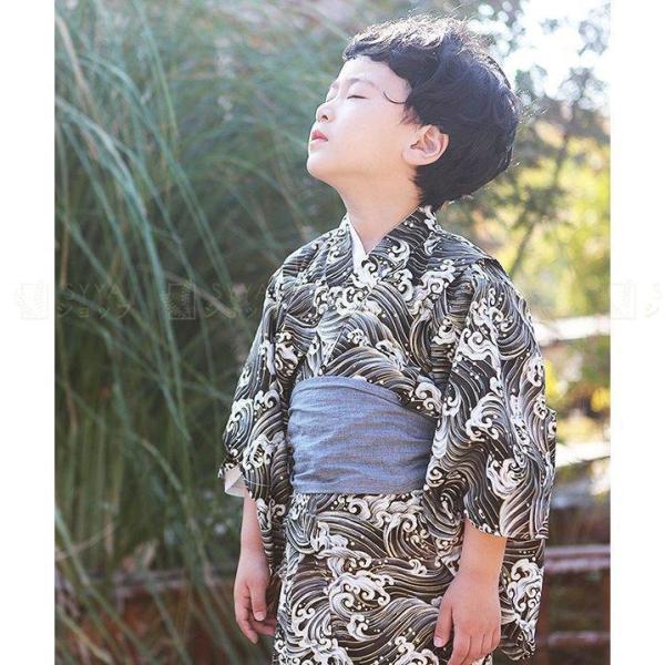 安い大セール 子供浴衣 キッズ浴衣 和装 和服 浴衣 作り帯 男の子 子供 キッズ かわいい おしゃれ 夏祭り お 安い人気商品 Ssl Daikyogo Or Jp