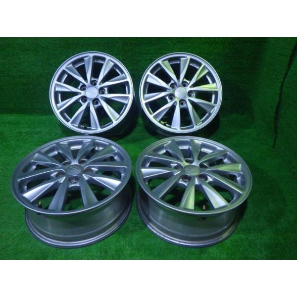 スバル純正ホイール15インチ SUBARU（スバル） 純正 15インチ ブラック再塗装品 溝あり 195/65R15