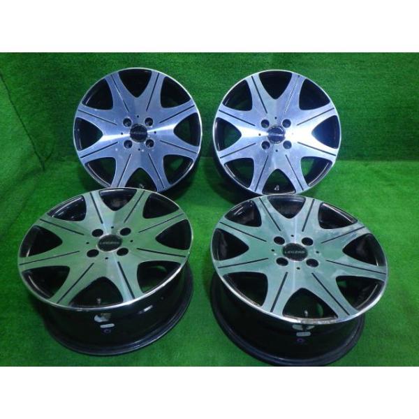 LEGZAS BB ホイール アルミ クロ ポリッシュ 15インチ 6.5J 4穴 4本
