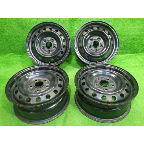 中古 トヨタ純正 ANM15G アイシス ホイール スチール 15インチ 6J 5穴