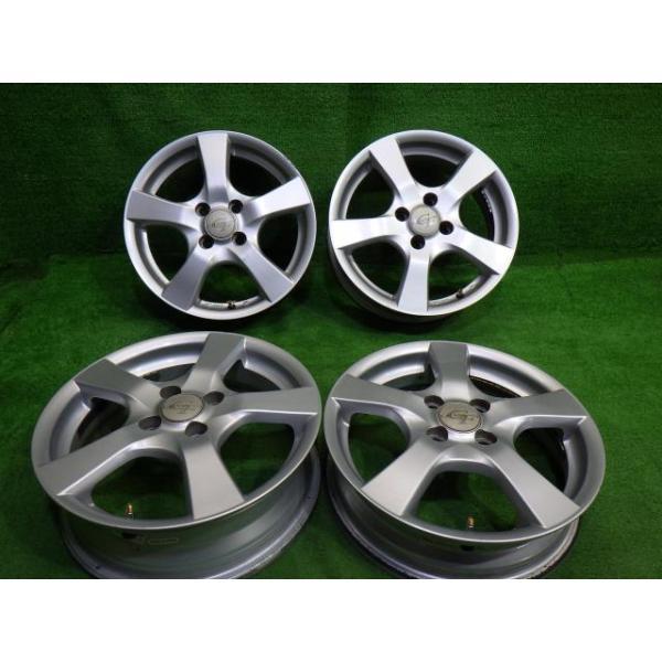 三菱 MITSUBISHI 社外 HA1W ホイール アルミ シルバー 15インチ 4J 15