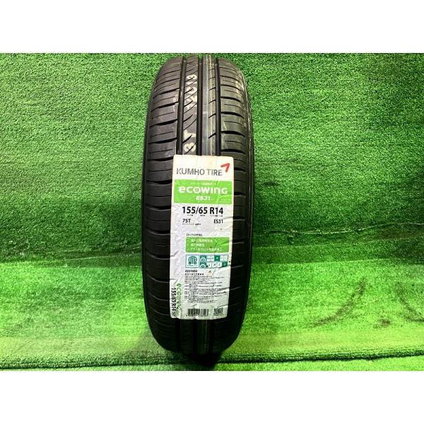 Kumho サマー クムホ ecoWINGES31 155/65R14 1本 7ミリ 2021年 : 鈴木 