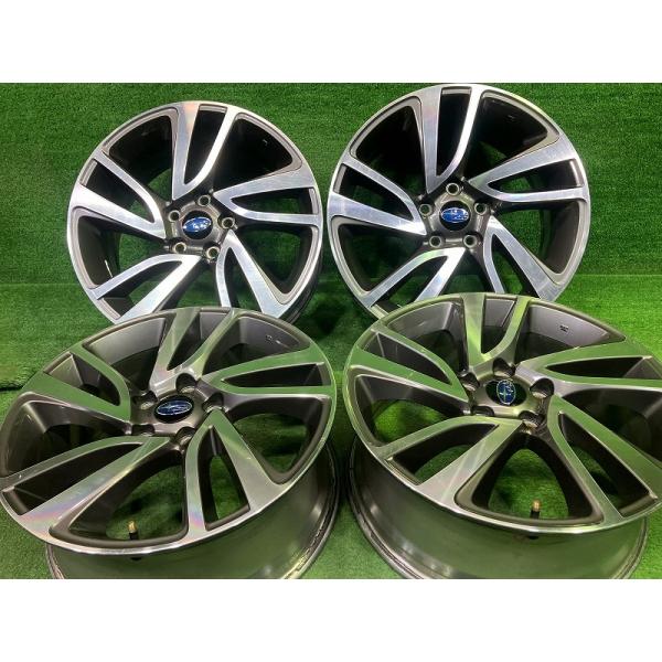 【手渡し限定】スバルVMレヴォーグ後期純正18インチホイールタイヤ付き4点セット SUBARU（スバル） 純正 レヴォーグ VM4 ホイール アルミ ポリッシュ 18