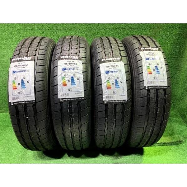 radar サマー レーダー RLT71 195/80R15 107/105Q 4本 8ミリ : 鈴木