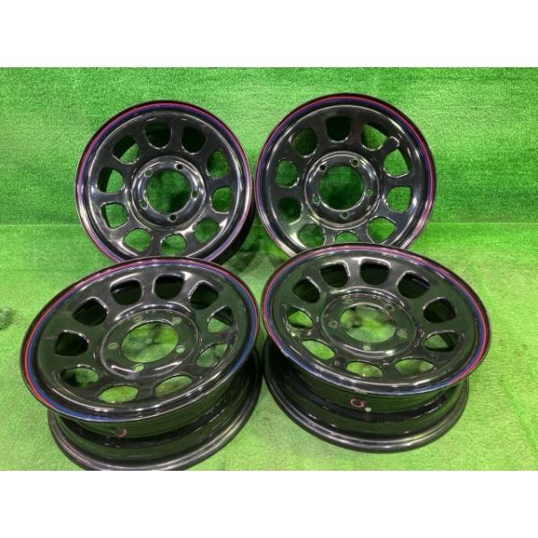 デイトナ ジムニー JB23 ホイール スチール クロ 16インチ 5.5J 5穴 4