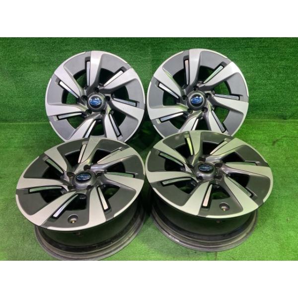 スバル SUBARU 純正 レヴォーグ  VM4 ホイール アルミ ブラックポリッシュ 17インチ 7J 5穴 4本 114.3 +5 28111-VA000