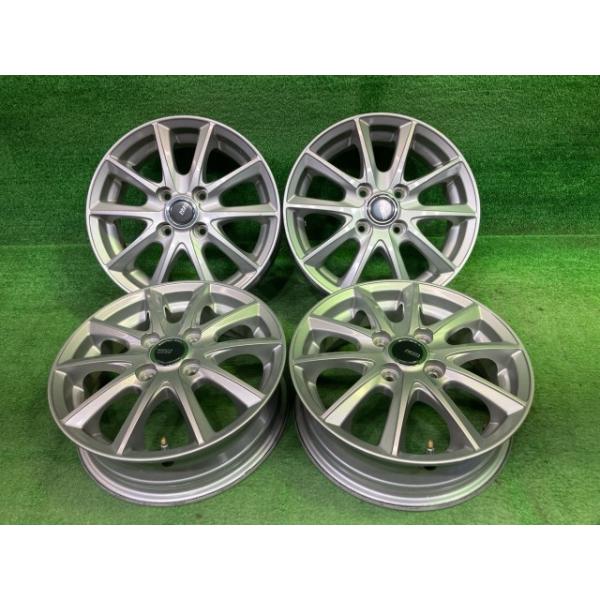 フロレオ 軽自動車 ホイール アルミ シルバー 14インチ 4.5J 4穴 4本
