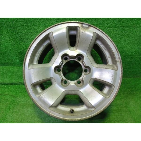 トヨタ TOYOTA 純正 ハイラックスサーフ  1本 ホイール アルミ シルバーポリッシュ 16インチ 7J 6穴 1本 139.7 +15 42611-35140 トヨタ（TOYOTA） 純正 ハイラックスサーフ 1本 ホイール アルミ