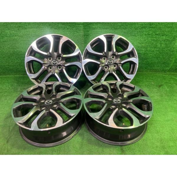 マツダ MAZDA 純正 デミオ  DJ5FS ホイール アルミ ブラックポリッシュ 16インチ 5.5J 4穴 4本 100 +40