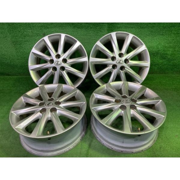 トヨタ TOYOTA 純正 レクサスCT200h  ZWA10 ホイール アルミ シルバー 16インチ 6J 5穴 4本 100 +45 42611-76032